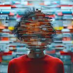 The overwhelming effects of media overload and addiction portrayed through a bursting head. Concept Media Addiction, Information Overload, Digital Overwhelm, Mental Health, Visual Representation